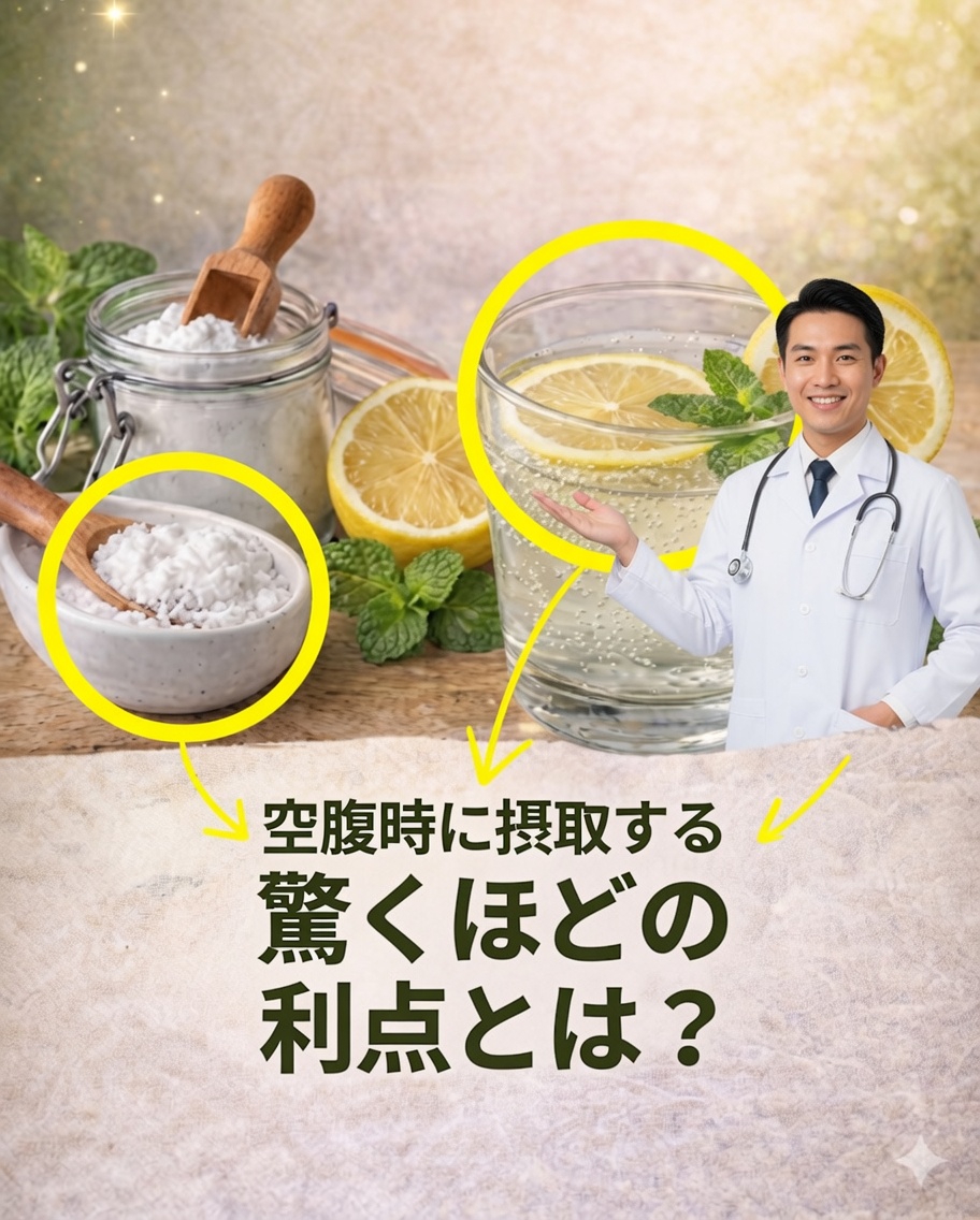 🍋 レモン水に重曹を混ぜると、体の中で実際に何が起こるのか？