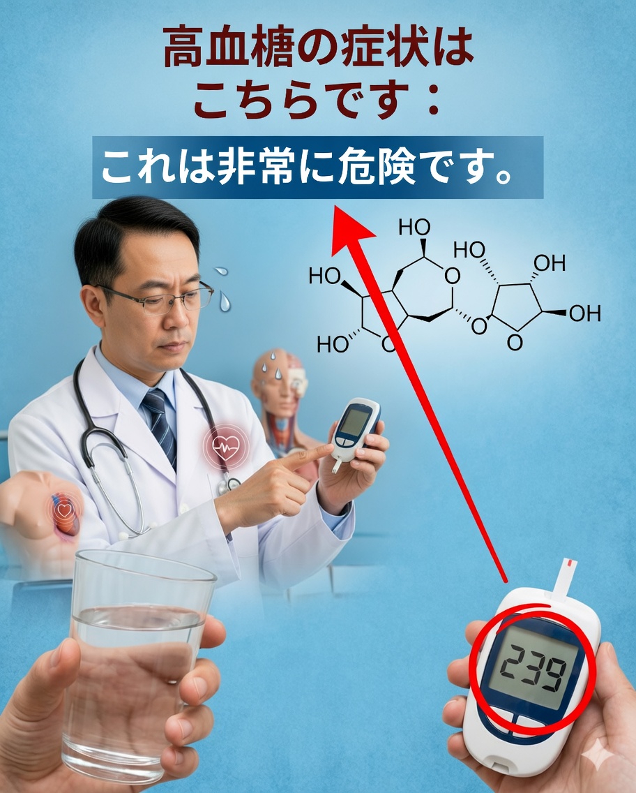 🚨 血糖値が高すぎるサイン：決して見逃してはいけない症状