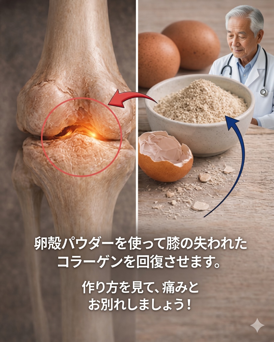 🥚 骨を強くする卵の殻：カルシウム豊富な自然の秘訣