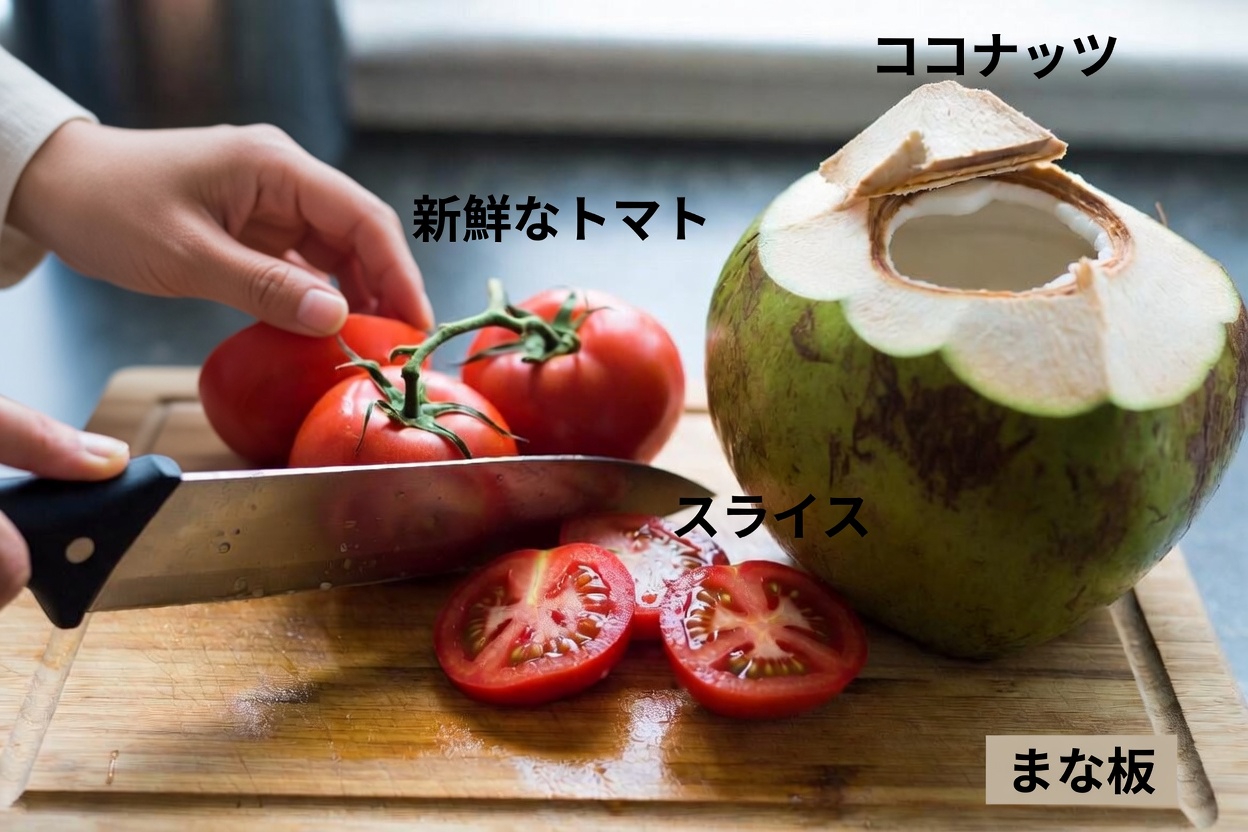 腎臓をリフレッシュ：尿路の健康をサポートするシンプルなトマト＆ココナッツウォータードリンク