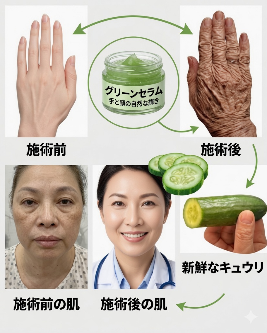 🥒 きゅうりの5つの秘密：肌を若返らせ、健康を改善するのに役立つ天然食品