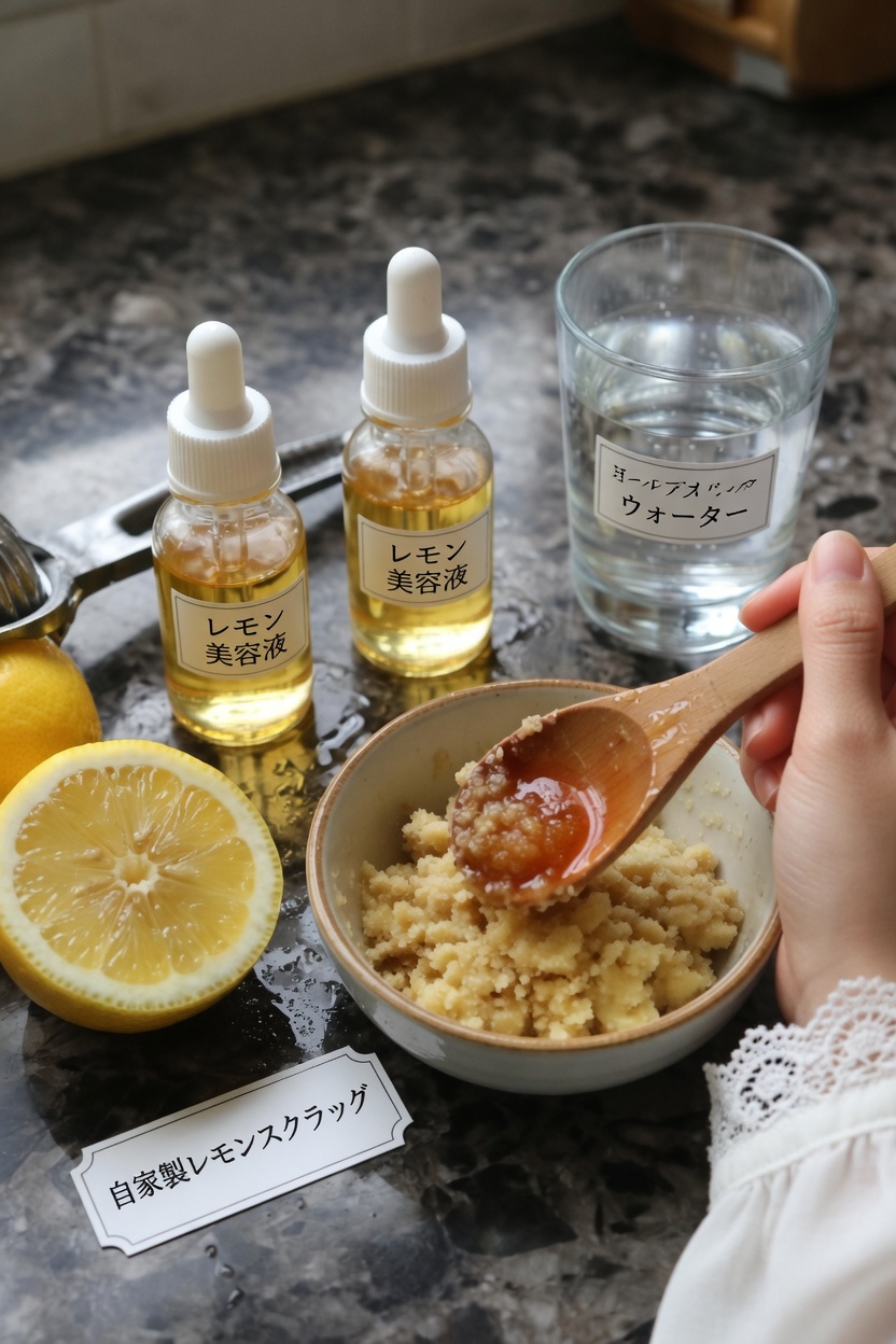 50歳以上？スキンケアルーティンのためにひまし油をレモン、ショウガ、ハチミツ、水と混ぜる方法