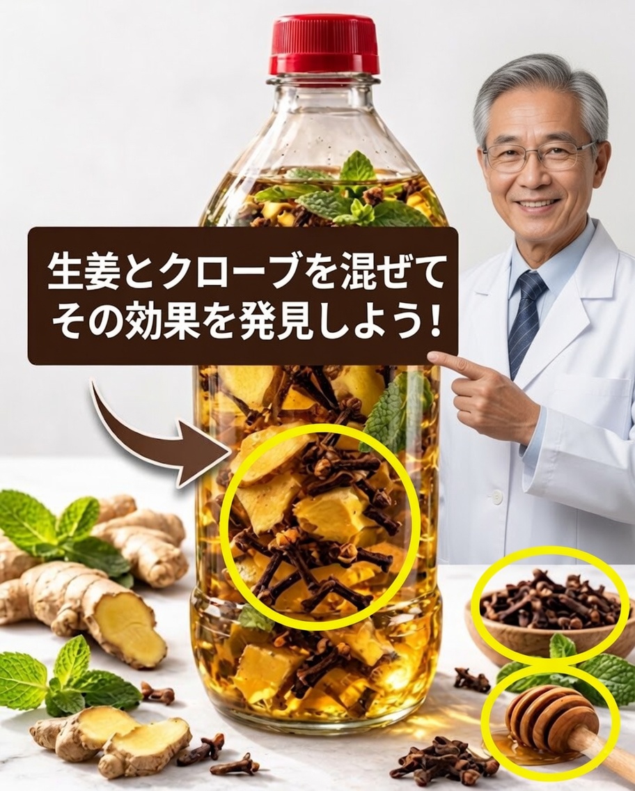 ショウガとクローブ：ますます多くの人が取り入れている強力な天然ドリンク
