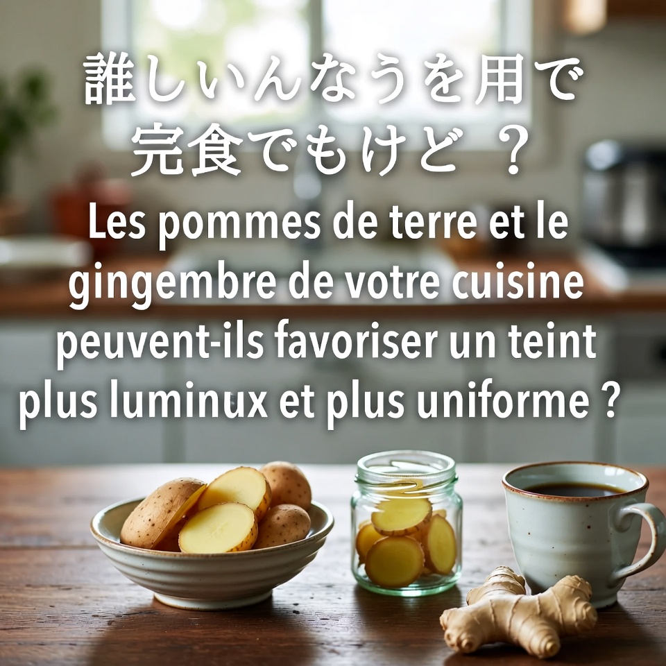 キッチンにあるじゃがいもと生姜で、より明るく均一な肌トーンを目指せる?