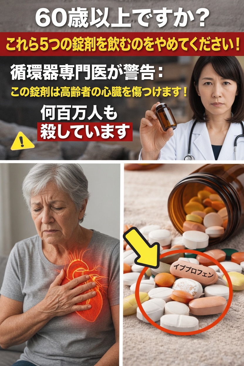 60歳以上の成人が知っておくべきイブプロフェンと心臓の健康に関する注意点