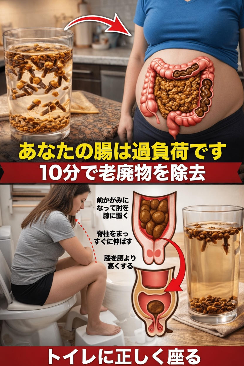 温かいクローブドリンクと正しいトイレの座り方が消化の健康をサポートする方法