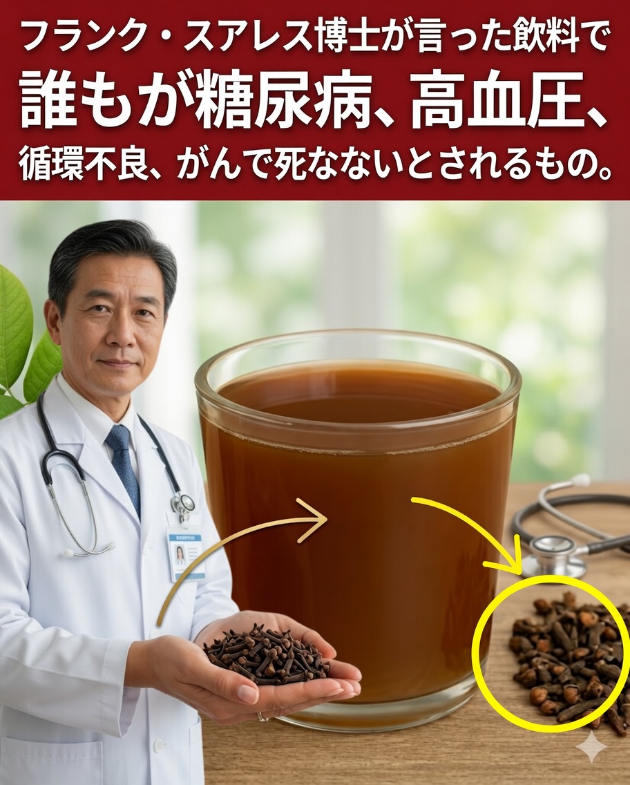 🌿 フランク・スアレス博士が代謝をサポートするために勧めていた自然な飲み物