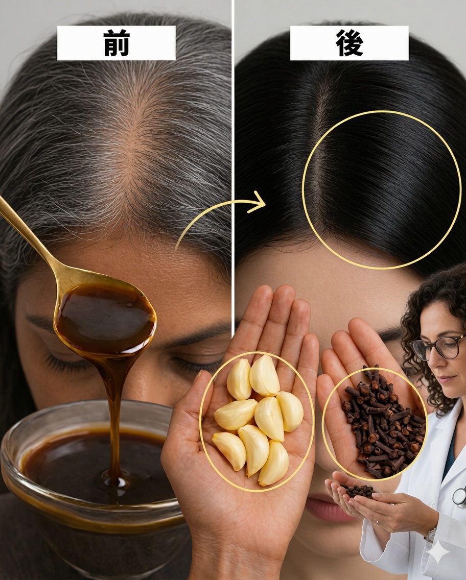 🧄🌿 ニンニクとクローブを使った自然療法：髪を自然に強くする方法