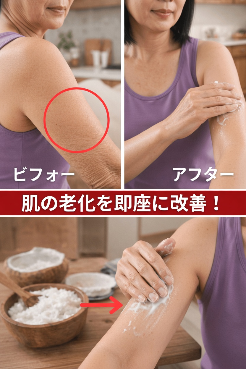 シニアがスキンケアに試している、たった2分の簡単ココナッツオイル習慣を発見