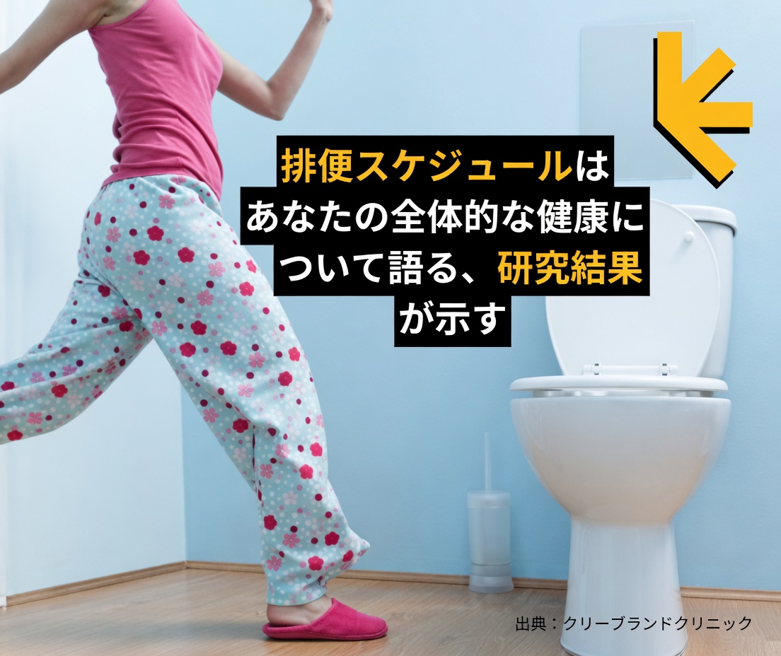排便の頻度は全身の健康状態を大きく物語っていることが研究で明らかに