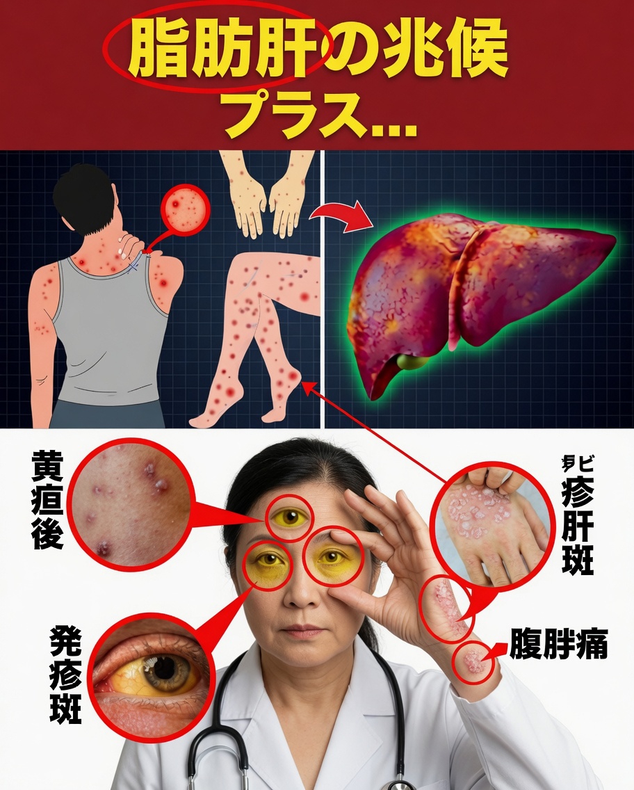 ⚠️ 警告！肝臓を傷つける8つの謎の症状 | 脂肪肝