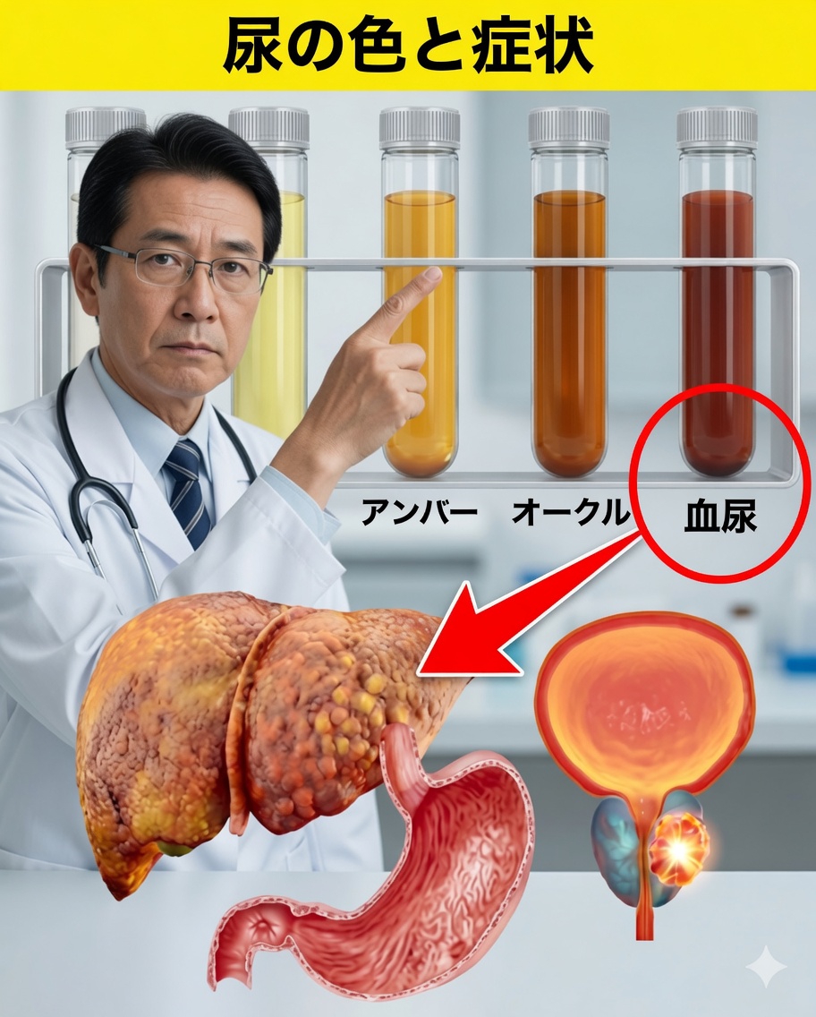 尿の色が明かすあなたの健康状態