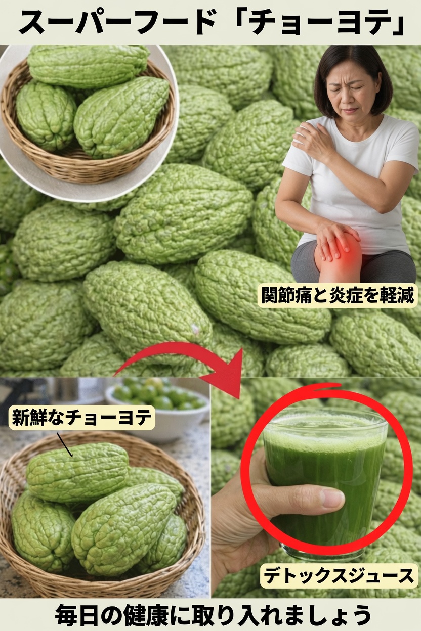 チャヨテ（ハヤトウリ）：毎日の健康維持と心臓の健康サポートに役立つ、食生活へのシンプルな追加