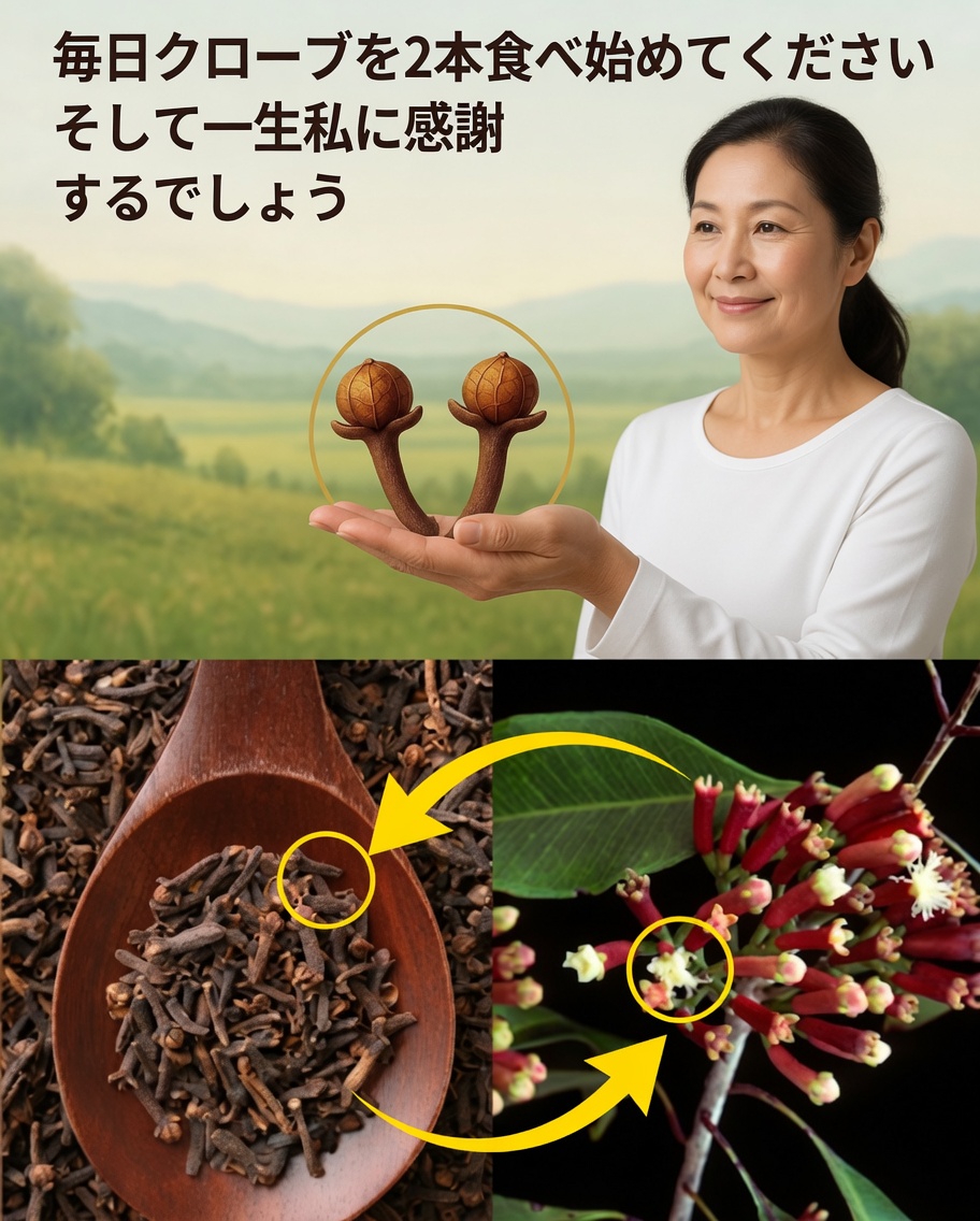クローブの驚くべき効能：今日から始めましょう！