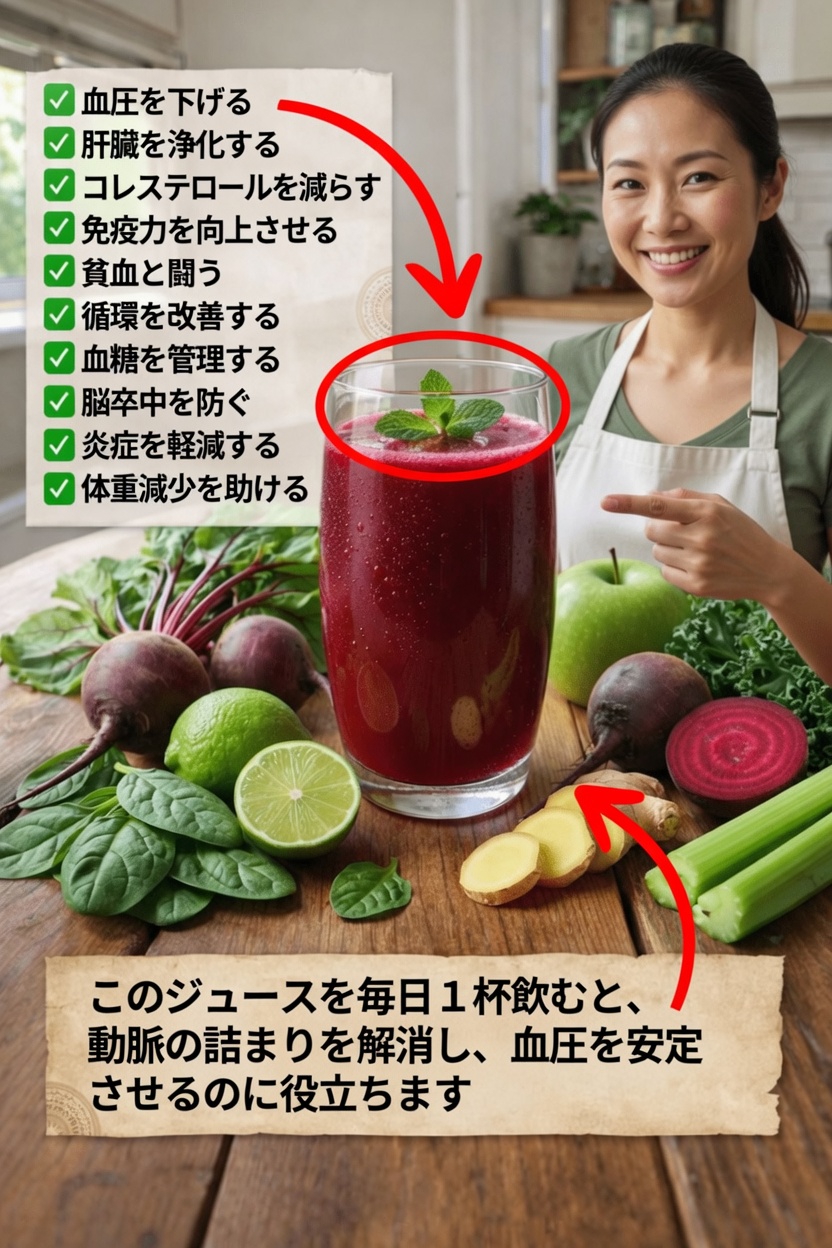 心臓の健康サポートに役立つ、毎日のビーツベース野菜ジュースの驚くべき効果を発見しましょう