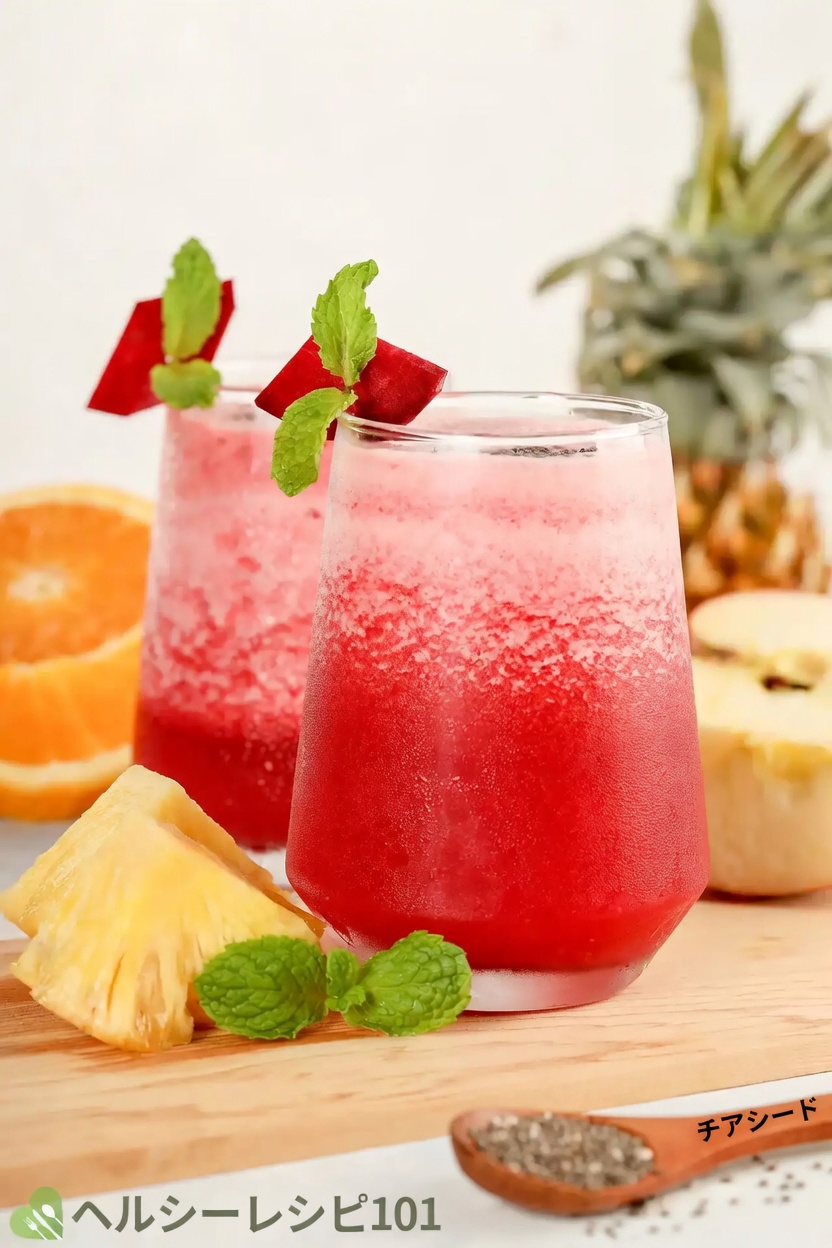 この鮮やかな赤いフルーツパンチこそ、あなたの体に足りないシンプルな習慣かもしれません
