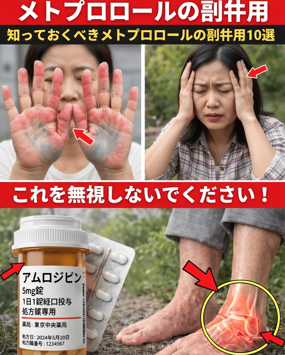 知っておくべきメトプロロールの一般的な副作用10選：お薬への理解を深めるためのガイド