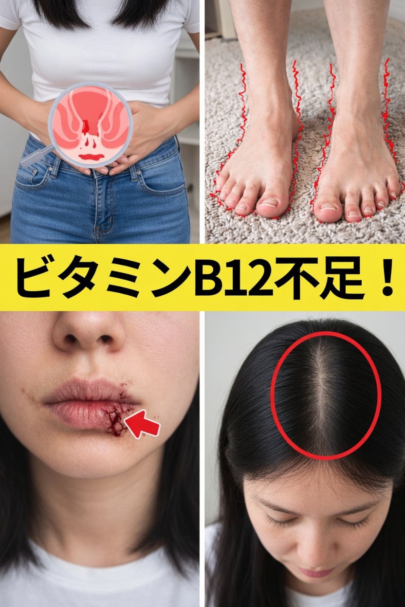 ビタミンB12が不足しているかもしれない体の8つの意外なサイン