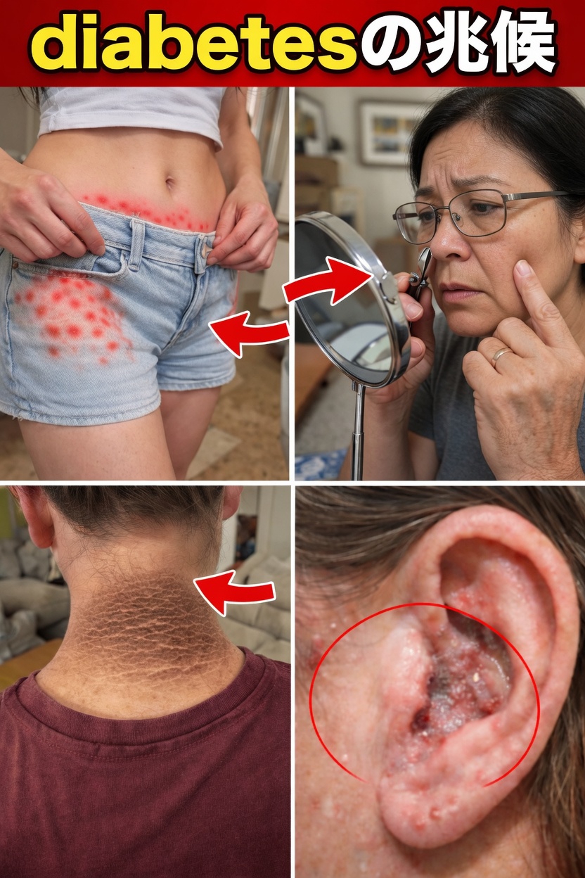 皮膚や体に現れるかもしれない糖尿病の15の初期サイン、あなたは気づけますか？