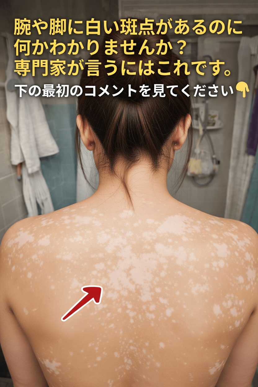 腕や脚、背中にできる小さな白い斑点：このよくある皮膚の変化について知っておくべきこと