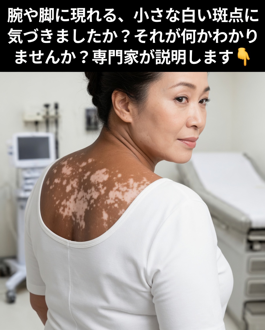 腕や脚、背中にできる小さな白い斑点：このよくある皮膚の変化について知っておくべきこと