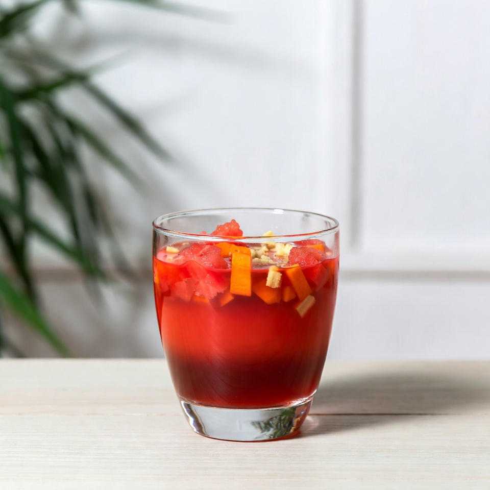 にんじん、ビーツ、しょうが入りスイカジュース