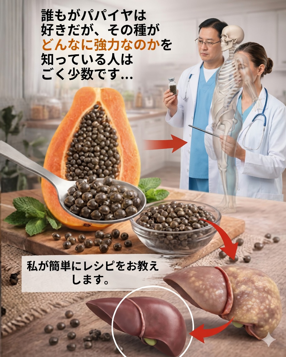 🌿 パパイヤの種：ますます多くの人が発見している強力な自然療法