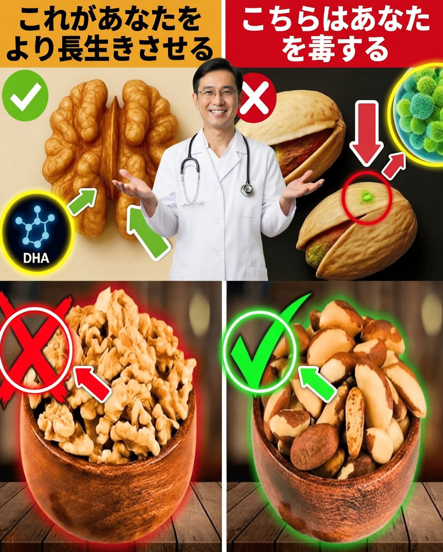 60歳を過ぎたら：避けるべき最悪のナッツ4選…そして毎日食べるべき最高のナッツ4選