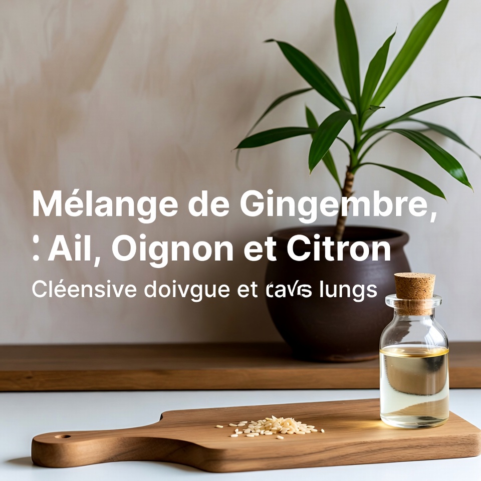 ショウガ、ニンニク、タマネギ、レモンのブレンド:体と肺をきれいにする