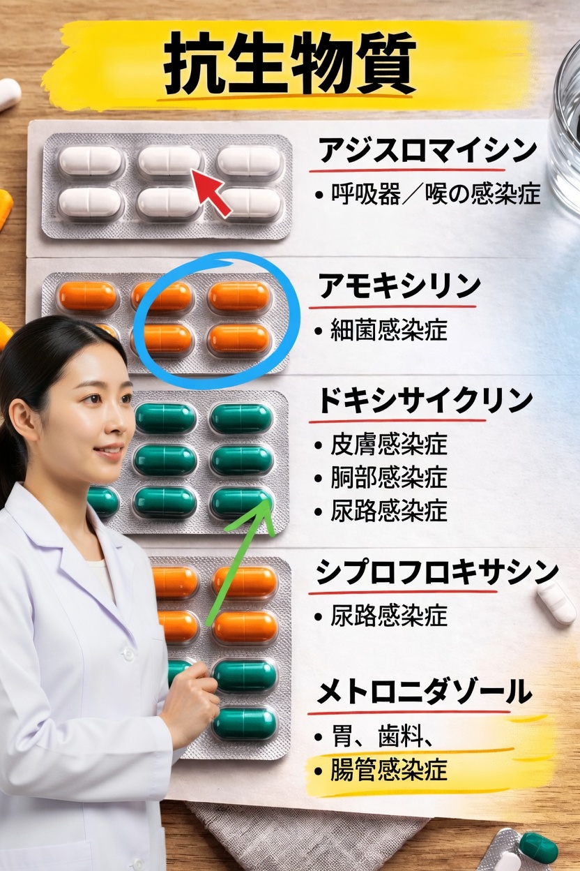 誰もが知っておくべき一般的な抗生物質トップ5:用途と重要なポイント