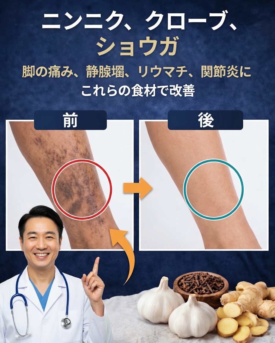 ニンニクとクローブで静脈瘤対策:血行を改善するためのやさしく現実的なアプローチ