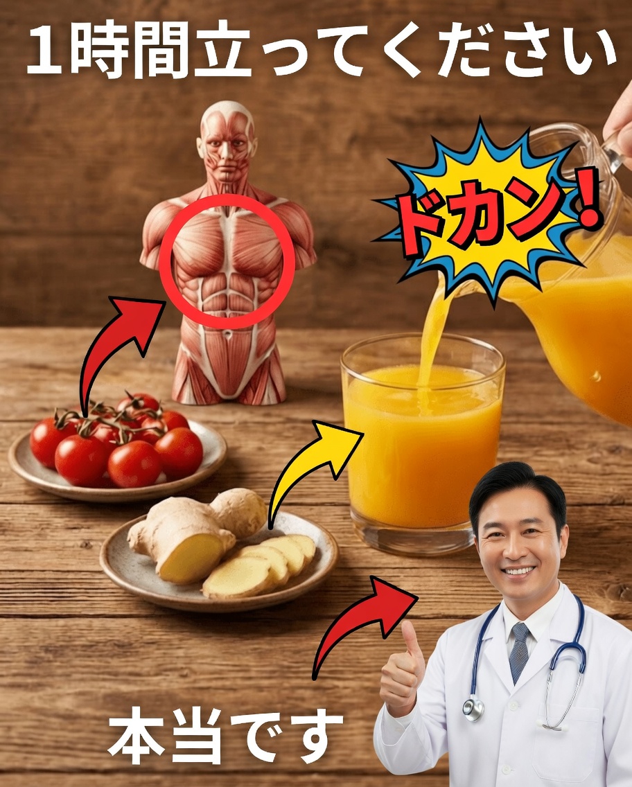 天然のエナジートニック:ジンジャー+トマトでカフェインなしでも安定した毎日へ