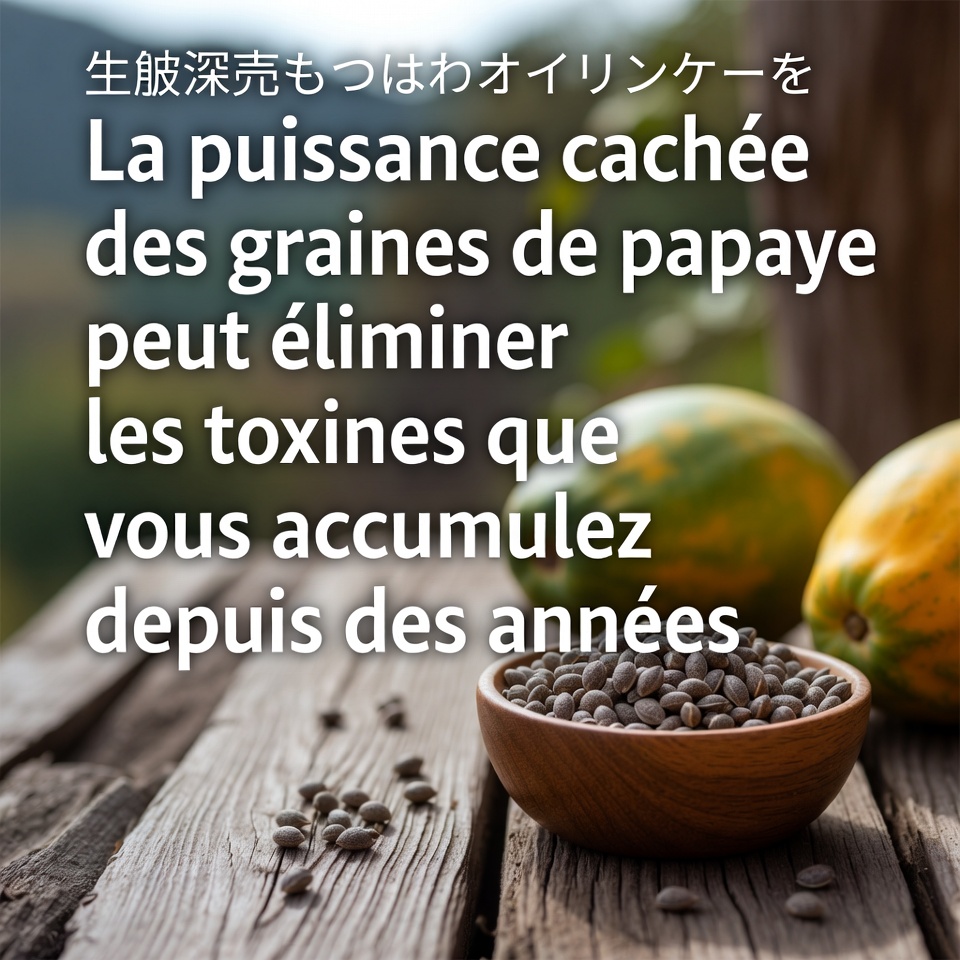 パパイヤの種に秘められた力が、長年蓄積された毒素を排出してくれるかもしれません
