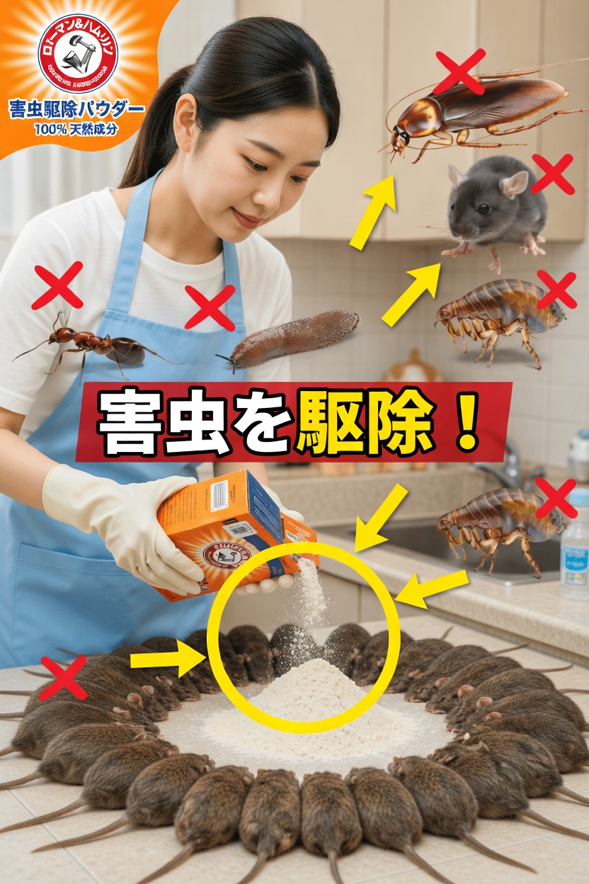 重曹はよくいる家庭害虫の対策に役立つ?自然な選択肢の実践ガイド