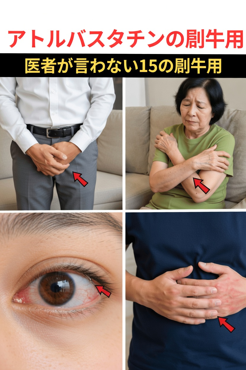 アトルバスタチンを理解する：起こりうる15の副作用とその対処法