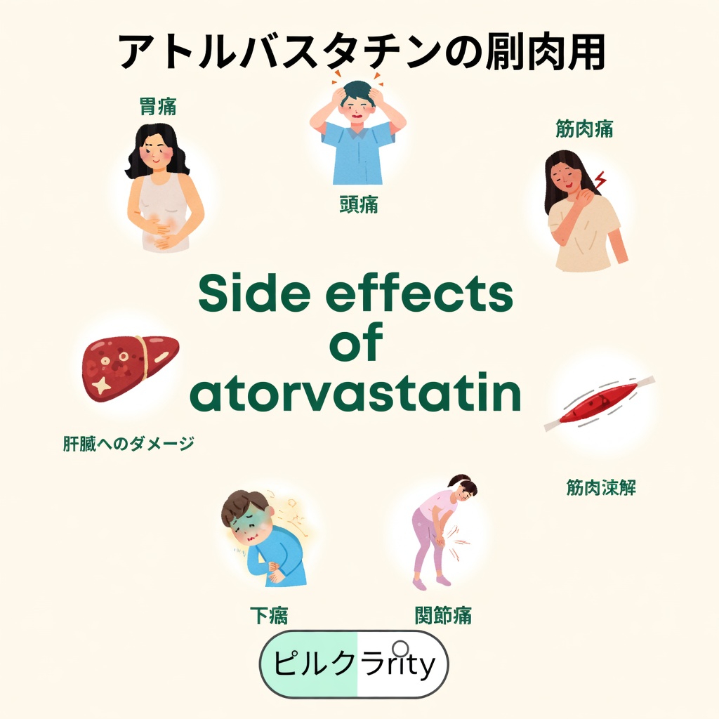 アトルバスタチンを理解する：起こりうる15の副作用とその対処法