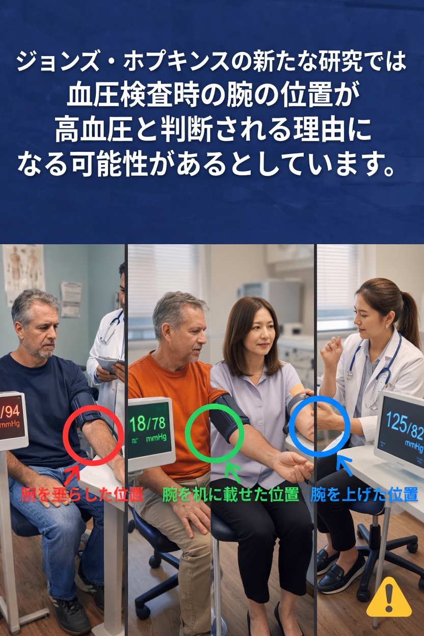 血圧測定時の腕の位置について知っておくべきこと：ジョンズ・ホプキンスの専門家による知見