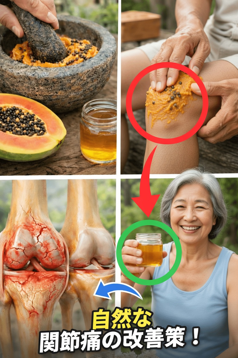 パパイヤの種を発見:膝、背中、脊椎の関節の不快感に対するシンプルな家庭療法の選択肢