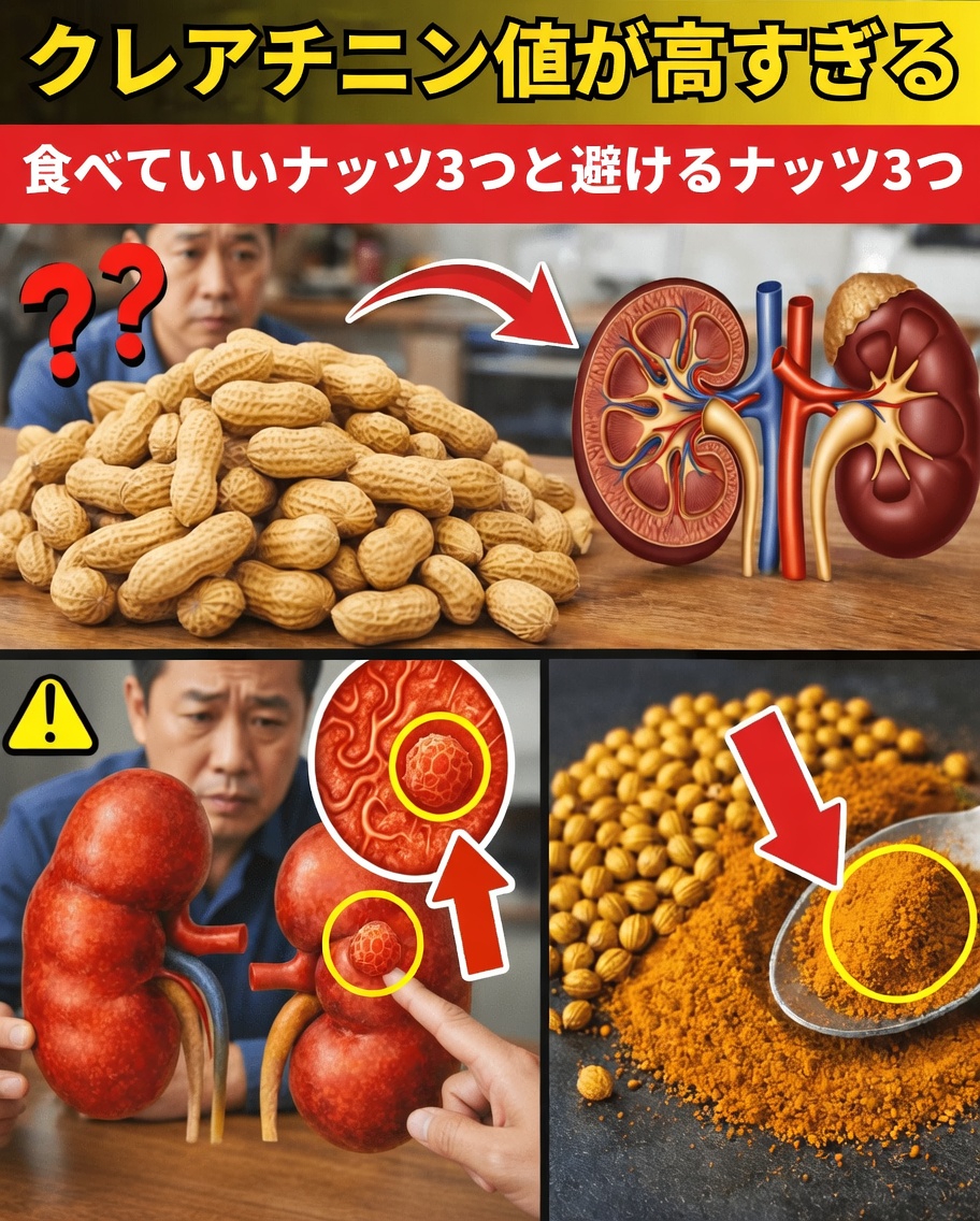 クレアチニン値が高い?腎臓の健康のために楽しめるナッツ3種と控えたいナッツ3種をチェック
