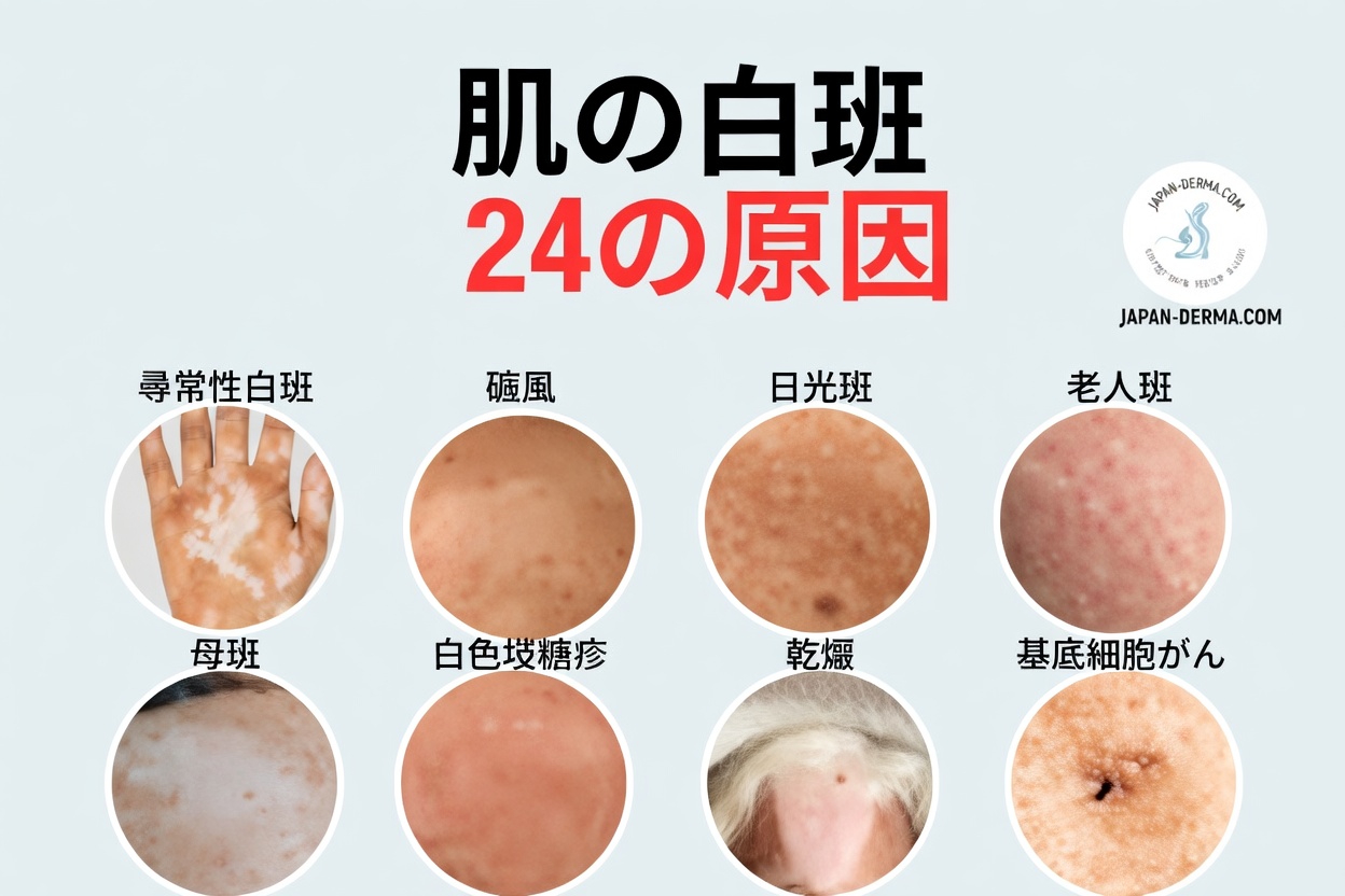 腕や脚に小さな白い斑点が現れるのはなぜ？この一般的な皮膚の変化を理解する