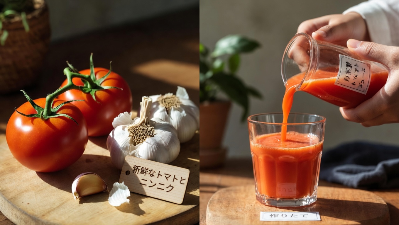 シンプルなトマトとニンニクのドリンクは前立腺の健康をサポートできるのか？科学的根拠に基づく効果を探る