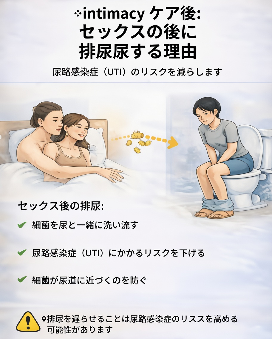 性交後に排尿することが、尿路の健康を支えるシンプルかつ効果的な習慣である理由