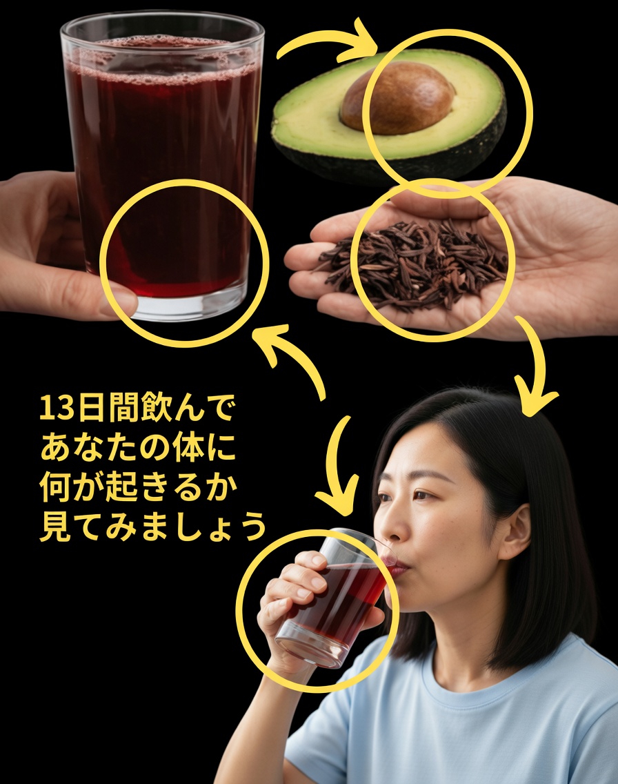 毎日のデトックスを一変させるかもしれないアボカドの種&ハイビスカスのエリクサー