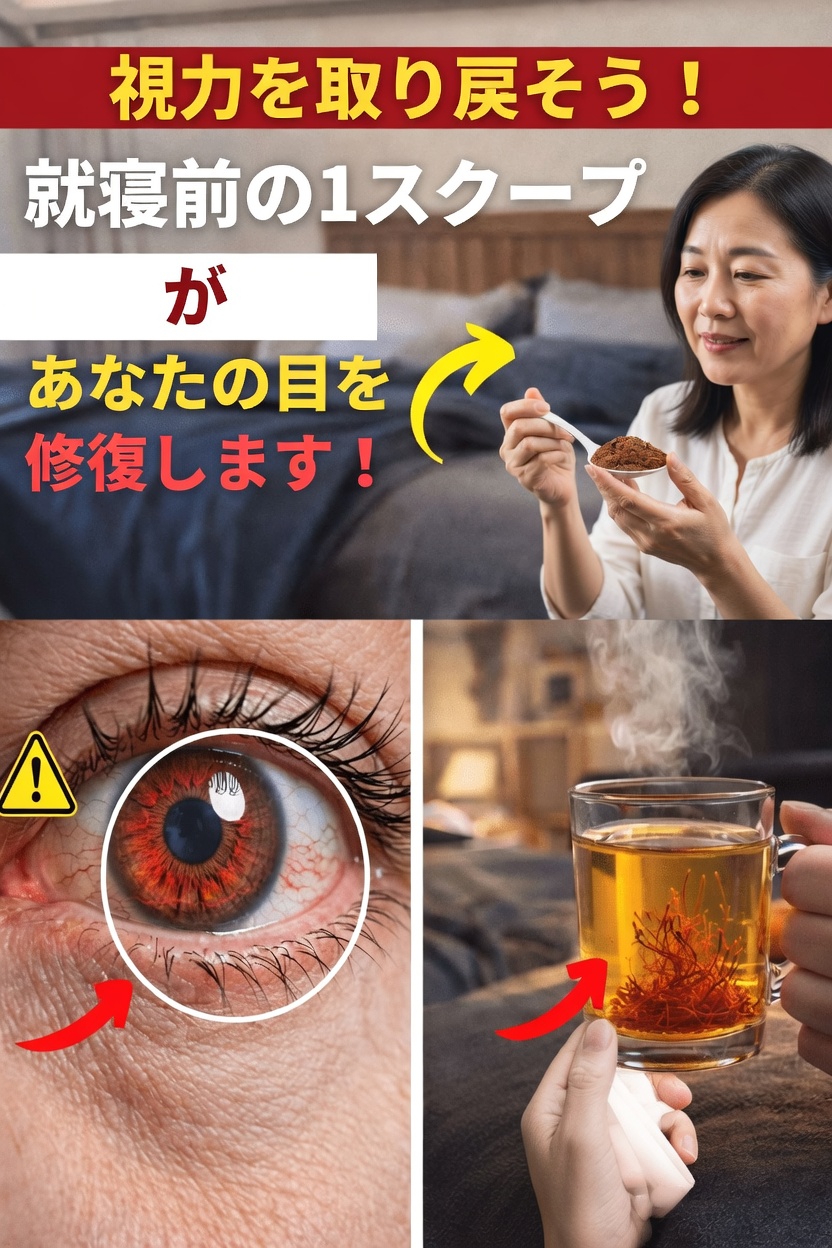 60歳以上の人が、目の健康を自然にサポートするために就寝前のサフラン使用について知っておくべきこと