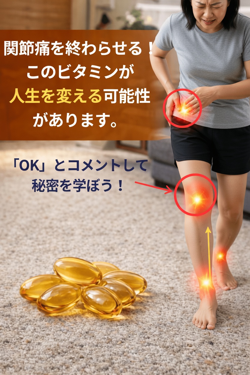 脚の痛みや骨の不快感に悩んでいますか？健康に大きく関わる、ある一つのビタミン