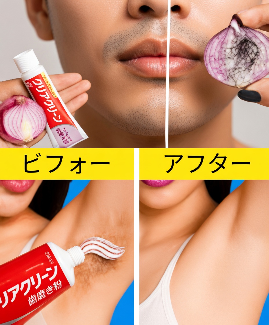 カミソリはもう不要？ よりなめらかな肌を目指す歯磨き粉と玉ねぎの裏ワザを検証