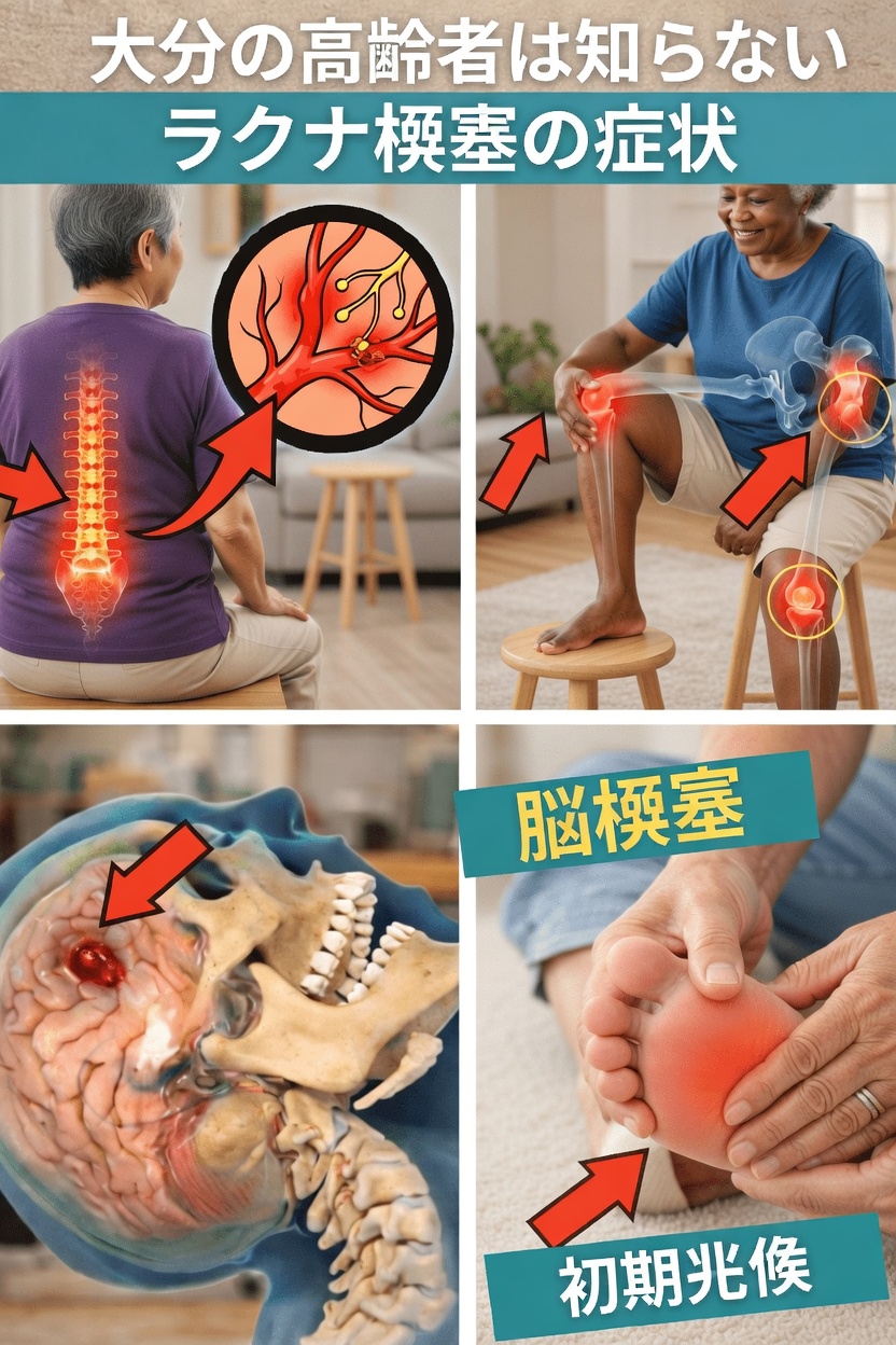 60歳以上の多くの高齢者が見落としがちなラクナ梗塞の7つの警告サインとは?