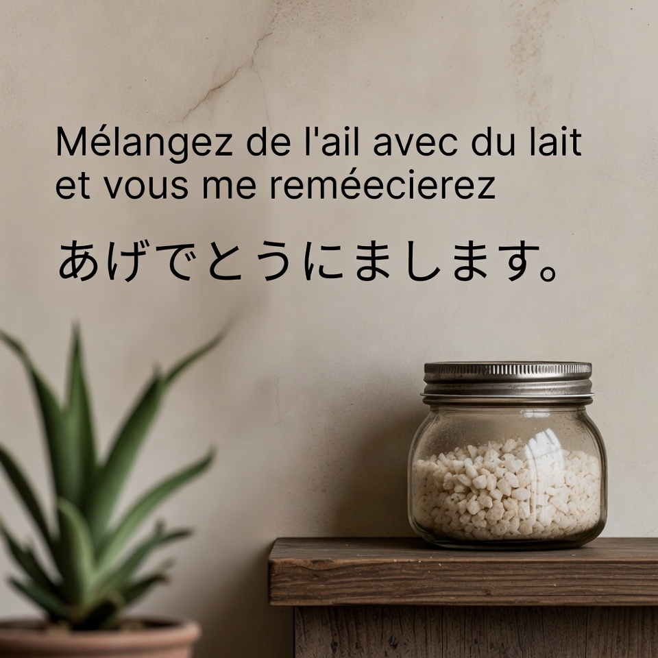 にんにくを牛乳と混ぜてみて、きっと感謝するはずです