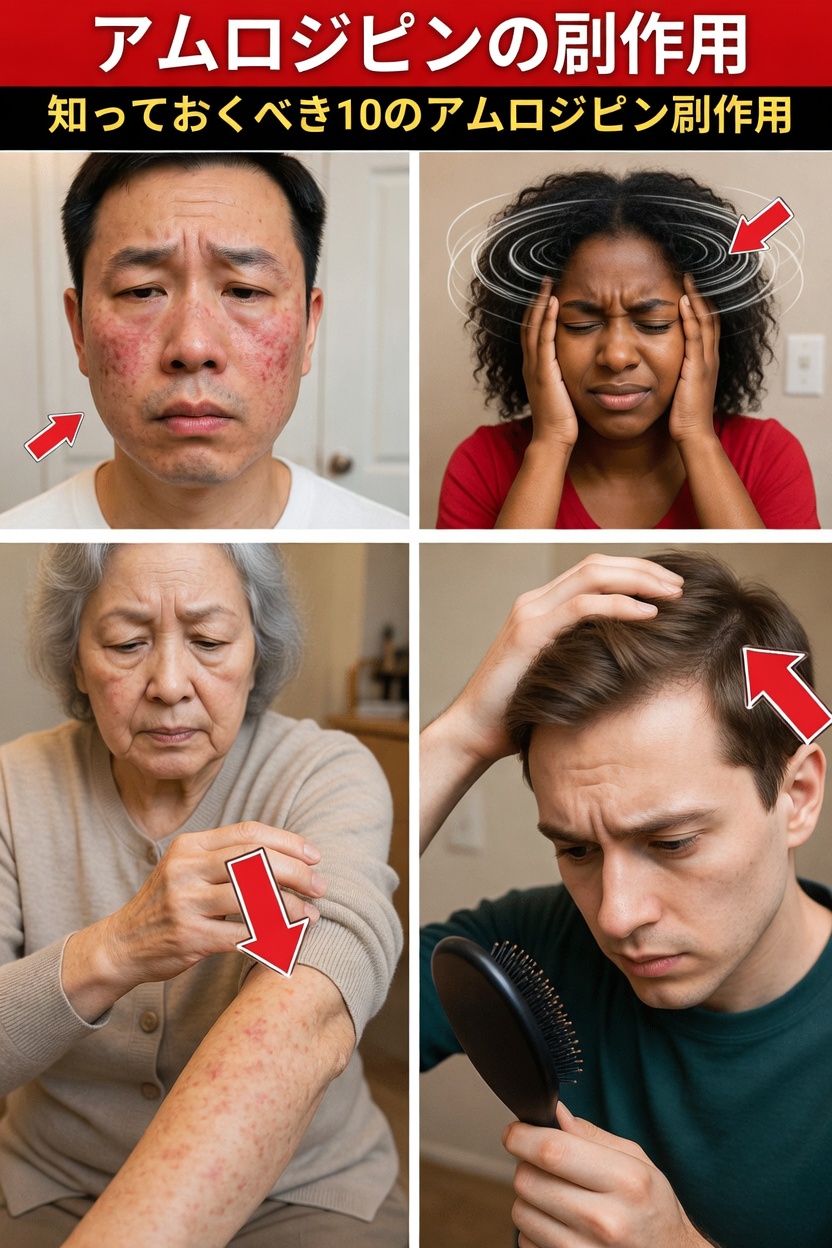 医師があまり言わないアムロジピンの驚くべき12の副作用