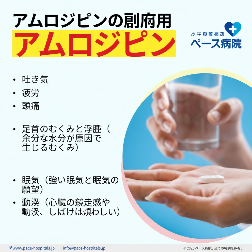 医師があまり言わないアムロジピンの驚くべき12の副作用